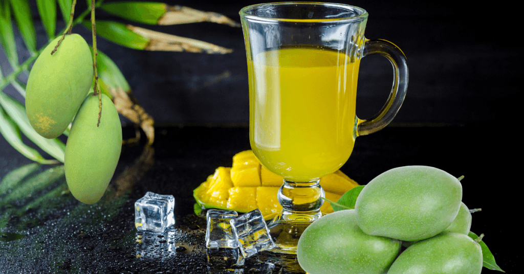 homemade aam panna in glass