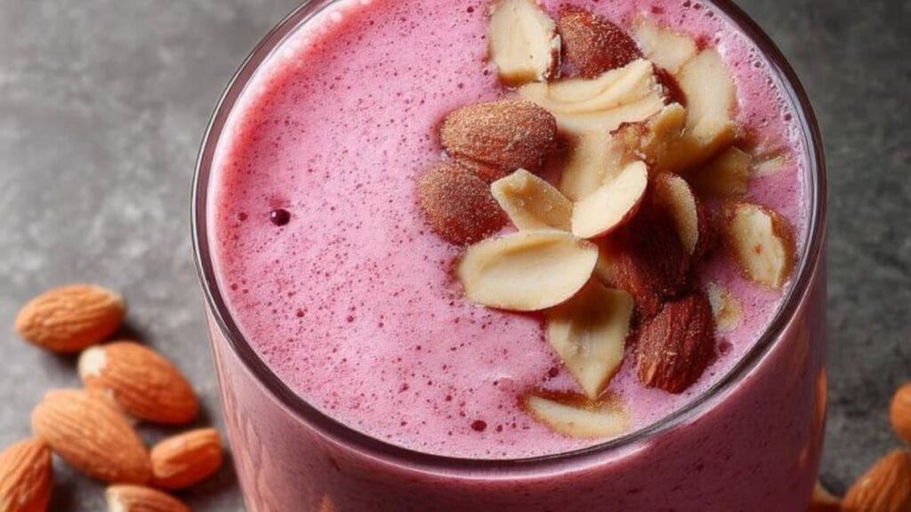 Cherry almond smoothie Glass